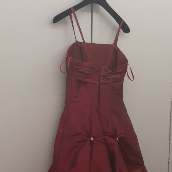 Barbiecore Prom Wedding Party Berry Pink strapless Princess ball gown Dress XS - Picture 4 of 16